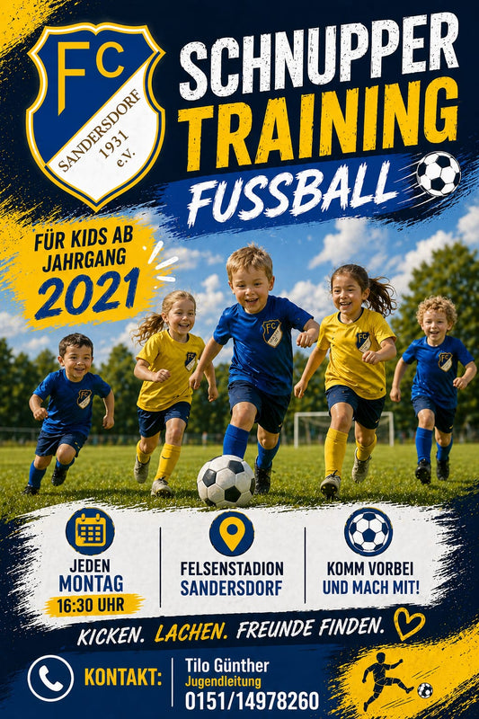Schnuppertraining Fußball